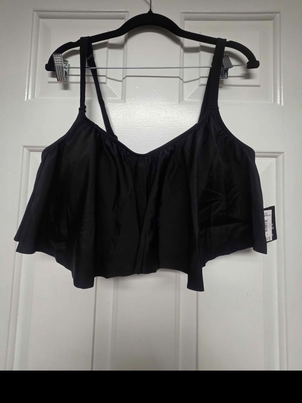 torrid Black Flounce Bikini Top